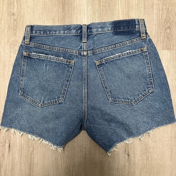 Abercrombie & Fitch Distressed Mid Rise Boyfriend Jean Shorts 27 - Picture 3 of 6